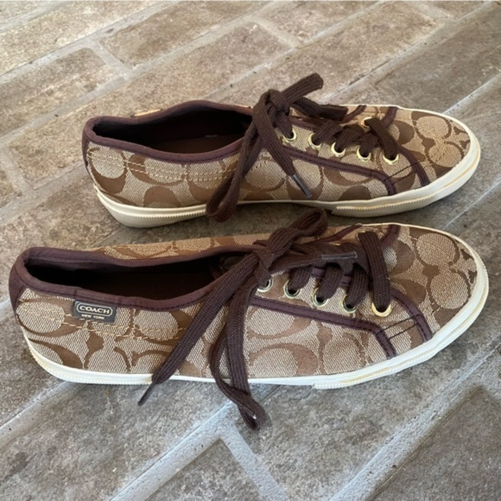 Coach Kayln Monogram Signature C Sneakers 6.5